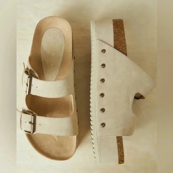 (NWT) Altard State Sand Serenna Platform Sandals Sz 8 - Picture 2 of 3